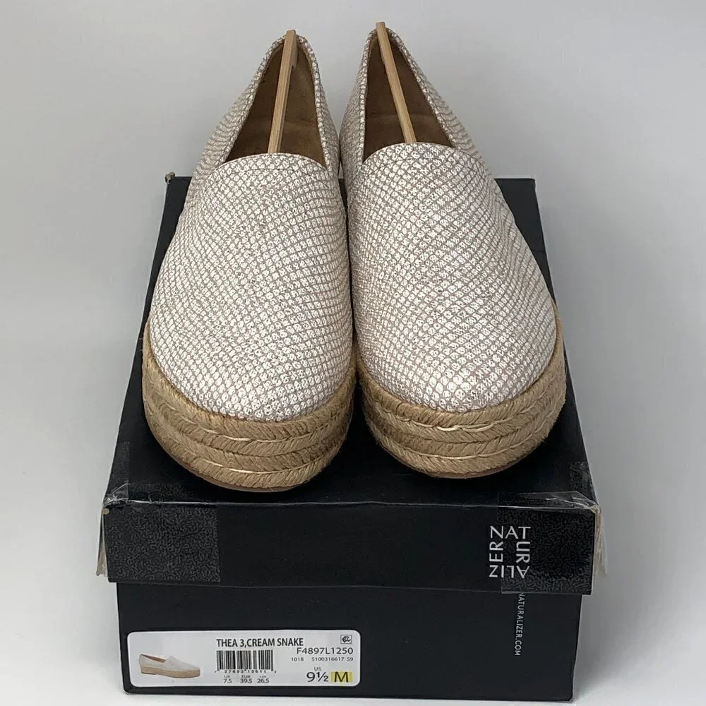 Naturalizer Women's Thea 3 Platform, Cream, 9.5 M